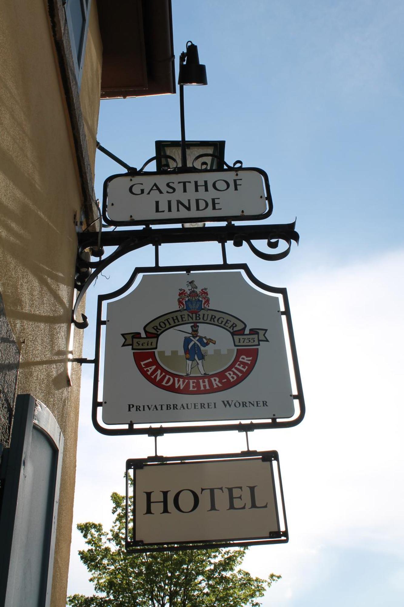 Hotel Gasthof Zur Linde Rothenburg ob der Tauber Exteriér fotografie